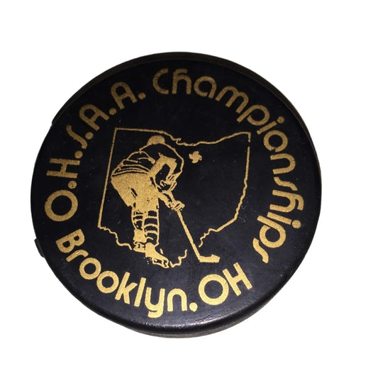 Brooklyn, Ohio O.H.S.A.A. Championships Official Collectible Hockey Puck - A+ Stuff
