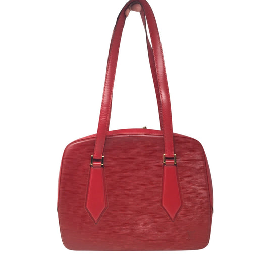 Louis Vuitton Red Leather Epi Voltaire Shoulder Bag