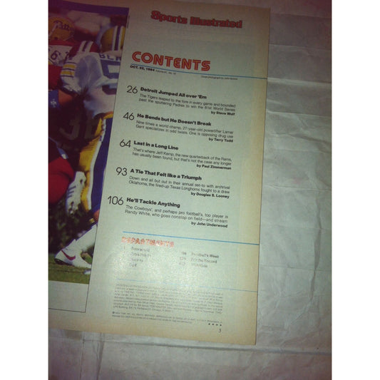 Vintage Sports Illustrated October 22, 1984 Alan Trammell Detroit Tigers Magazine