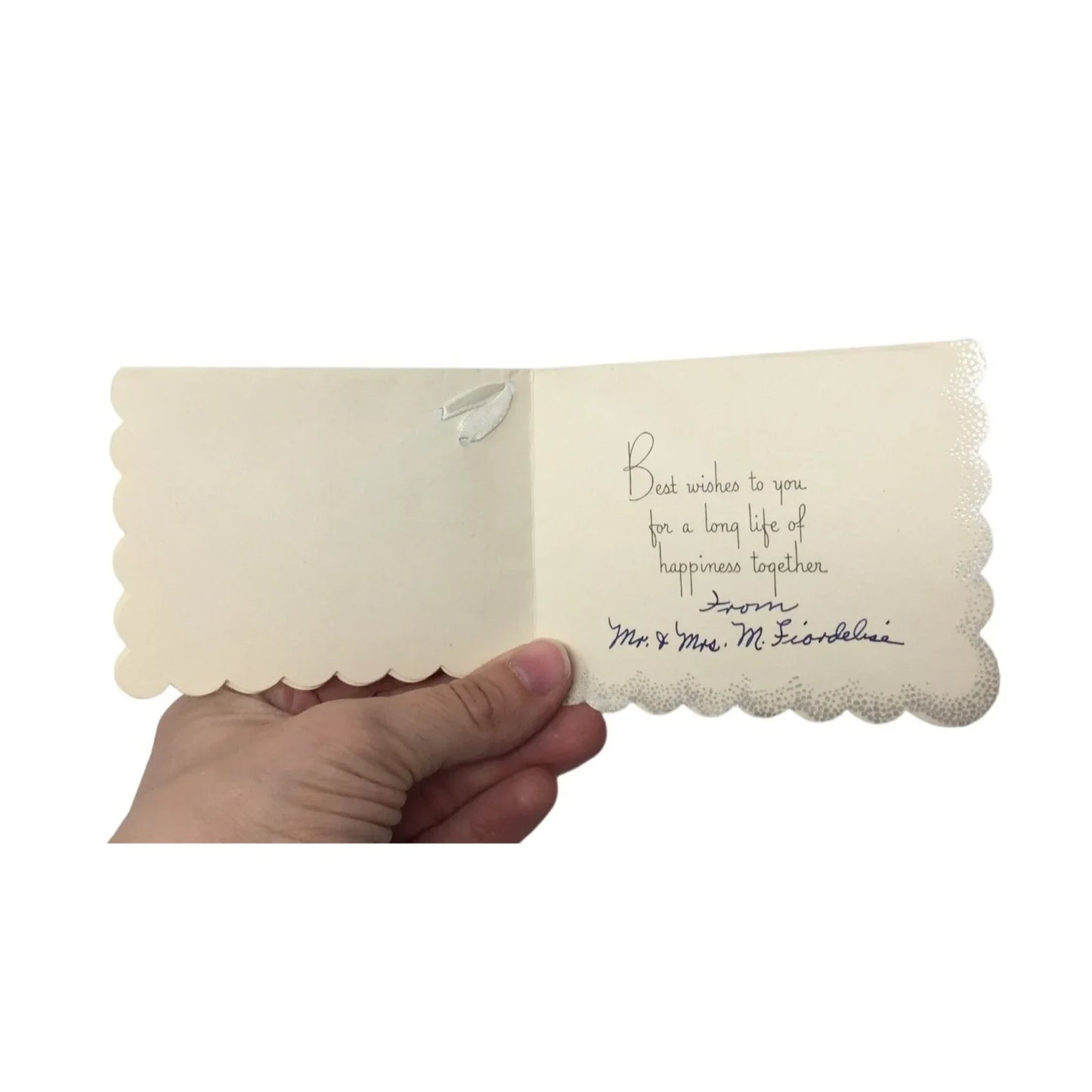 "A Wedding Gift With best wishes for you" Vintage Wedding Paper Card - A+ Stuff