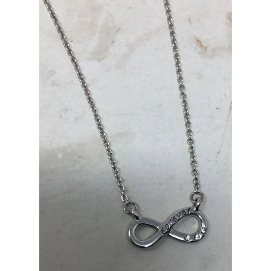 Women's Silver tone Necklace with Infinity Symbol & Words "Forever" on the infinity symbol A+ Stuff A+ Stuff
