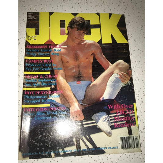 JOCK Feb. 1986 Vintage Gay Magazine - A+ Stuff
