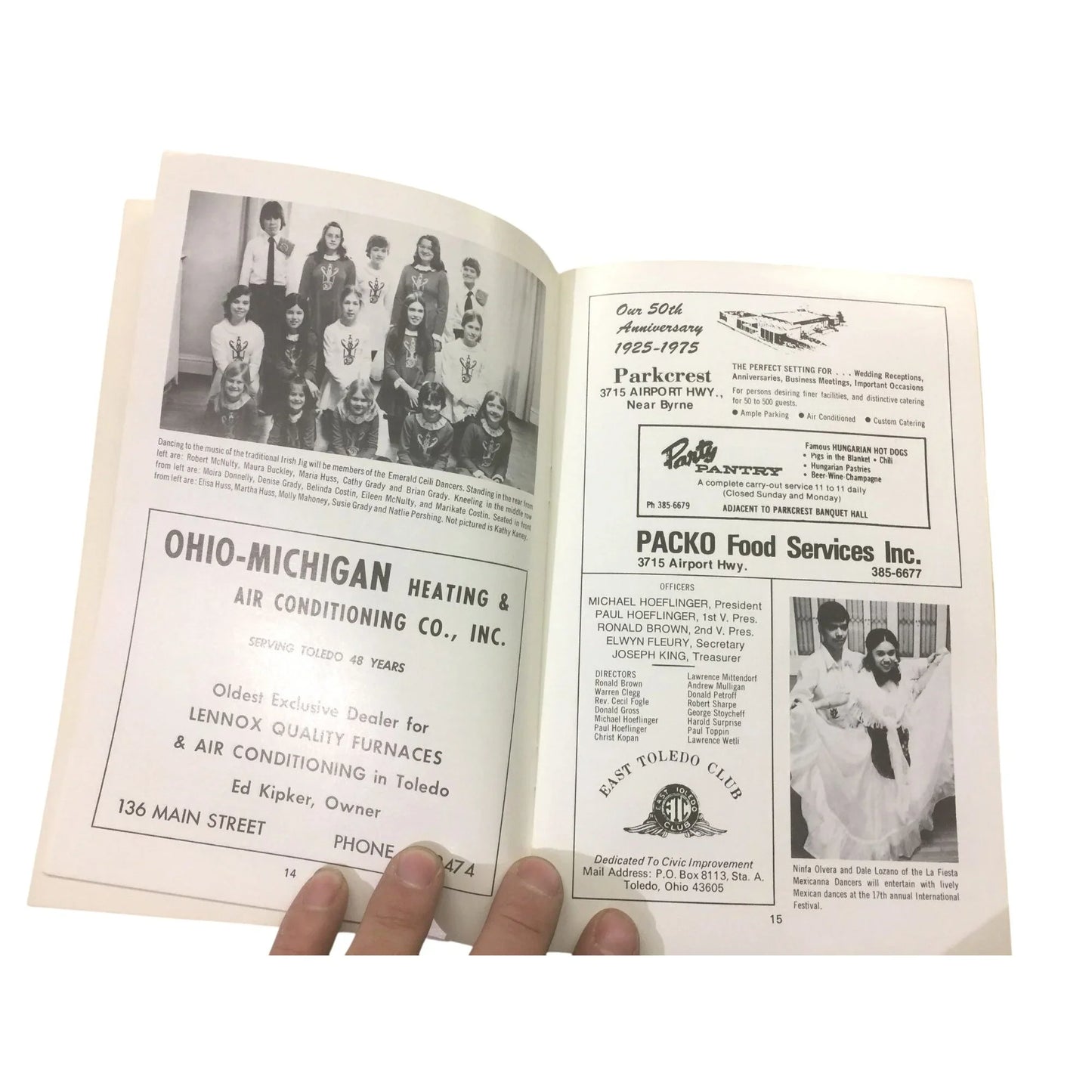 International Festival 1975 Toledo Ohio Souvenir Program and Guide Book - A+ Stuff