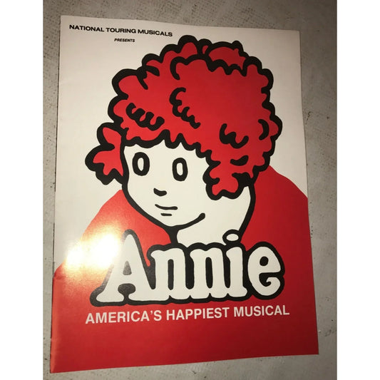 Vintage Program- National Touring Musicals Presents Annie Americas Happiest Musical - A+ Stuff