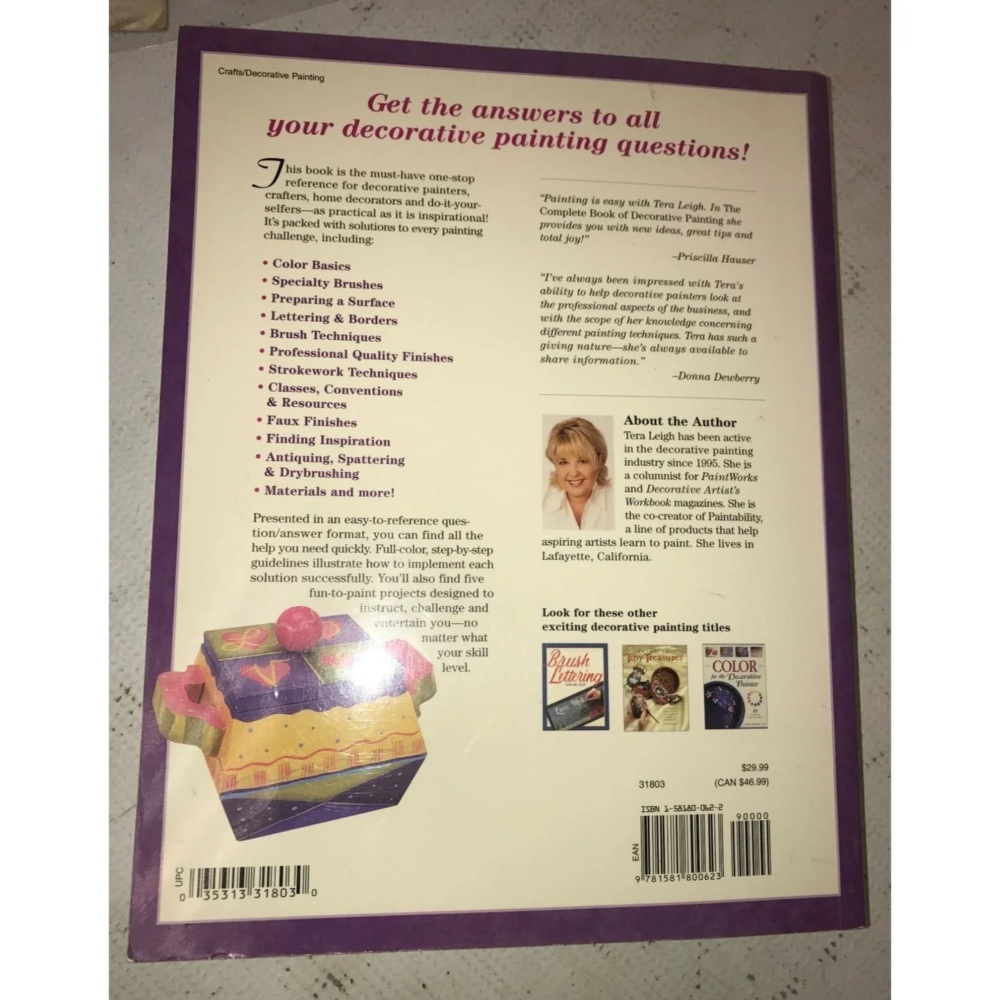 The Complete Book of Decorative Painting By Tera Leigh - A+ Stuff