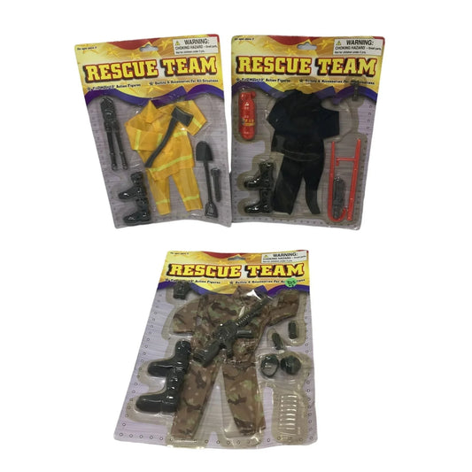 New Rescue Team ''Outfits & Accessories For All Situations'' for Action Figures (3) - A+ Stuff