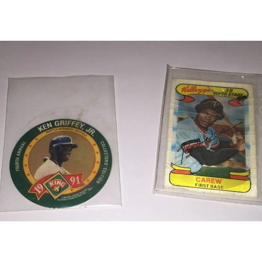 Vintage Collectible Baseball Cards & Sticker- Ken Griffey JR, Benito Santiago, etc - A+ Stuff