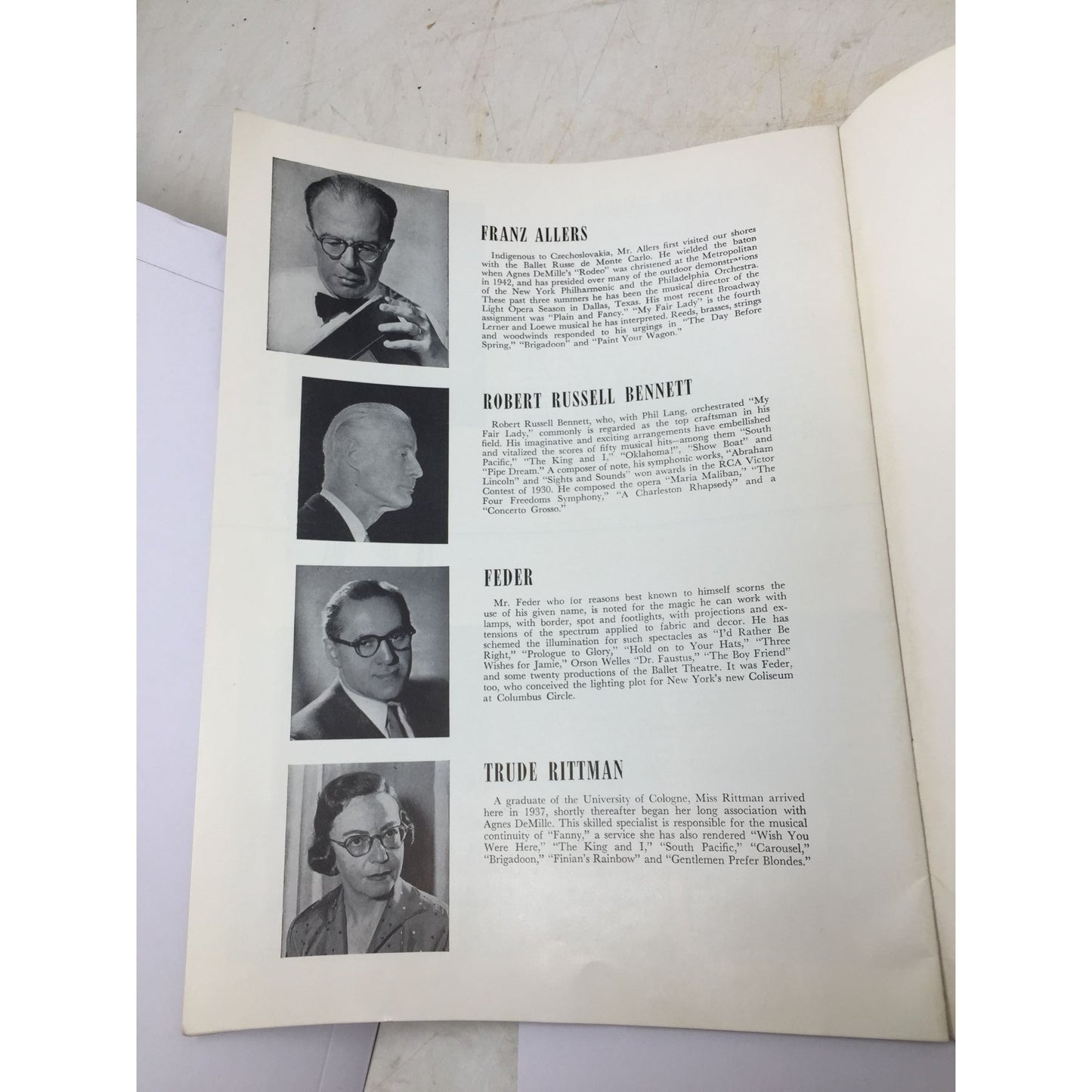 ''MY FAIR LADY'' Vintage Musical Souvenir Program Book