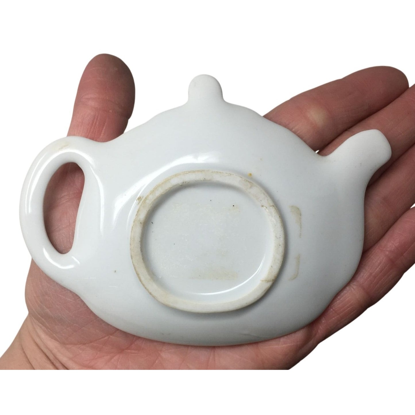 Vintage Tea Pot Miniature Saucer Plate with Handle