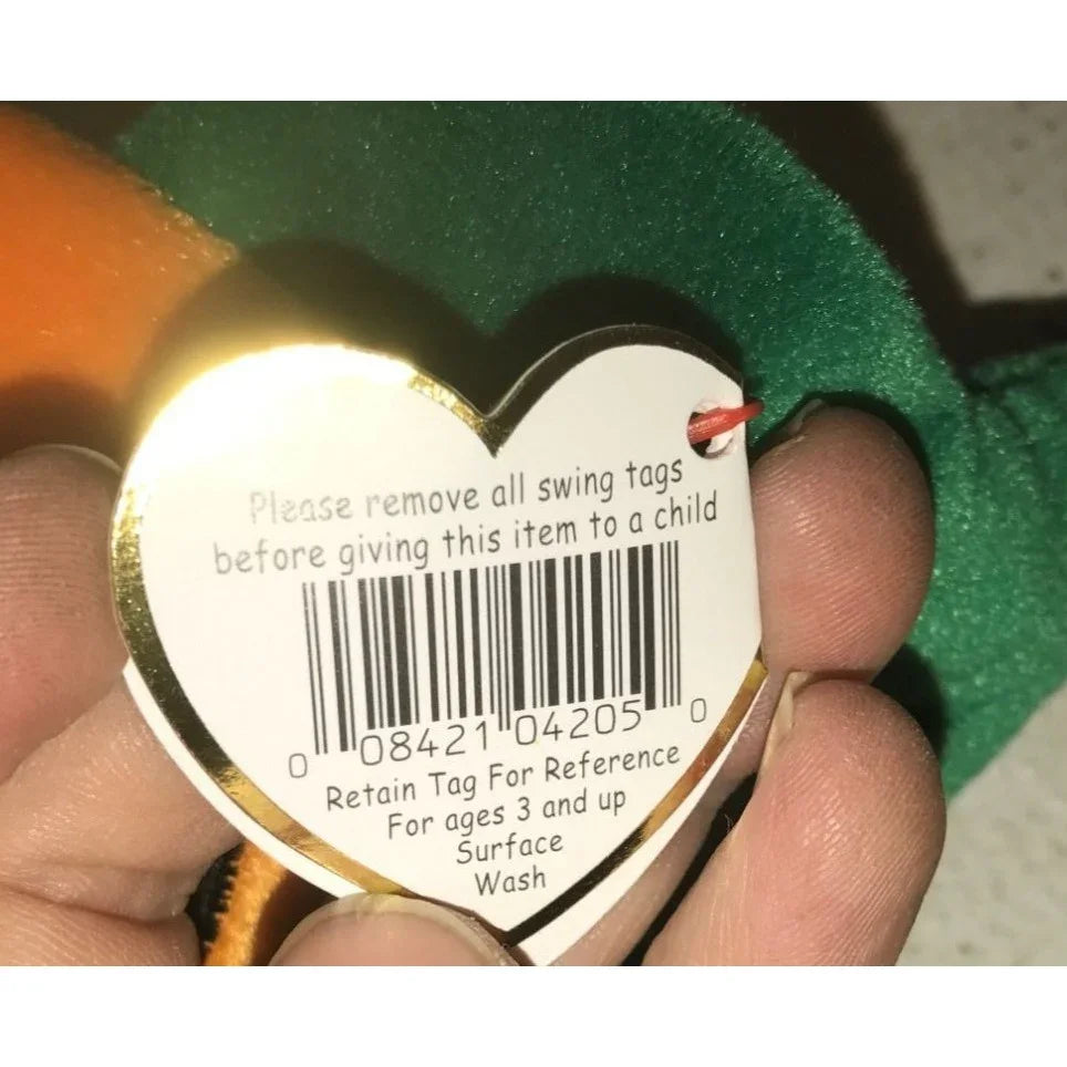 Vintage 1998 TY Beanie Baby Pumpkin the Pumpkin Plush w/ Tags - A+ Stuff
