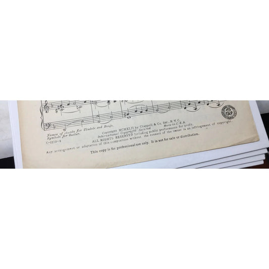 "Careless Rhapsody" by Lorenz Hart and Richard Rodgers - A+ Stuff - SHEET MUSIC - A+ Stuff
