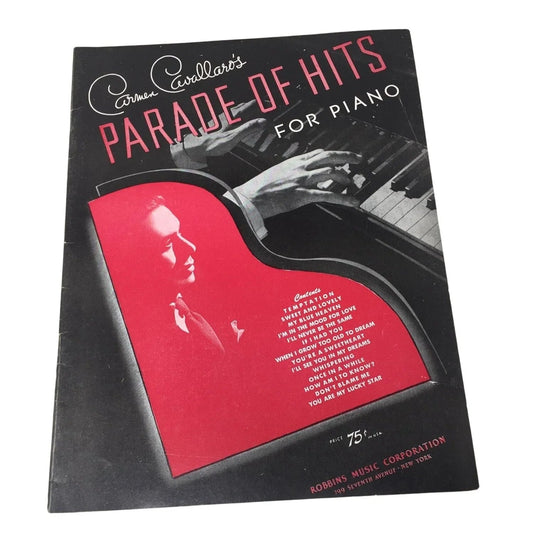 ''Carmen Cavallaro's Parade of Hits For Piano'' Sheet Music Book - A+ Stuff - SHEET MUSIC - A+ Stuff