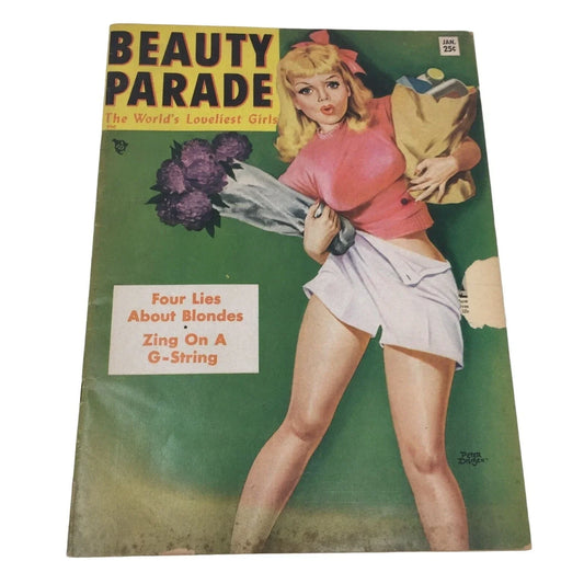 Vintage Beauty Parade "Four Lies About Blondes/Zing on A G-String" Magazine Beauty Parade A+ Stuff