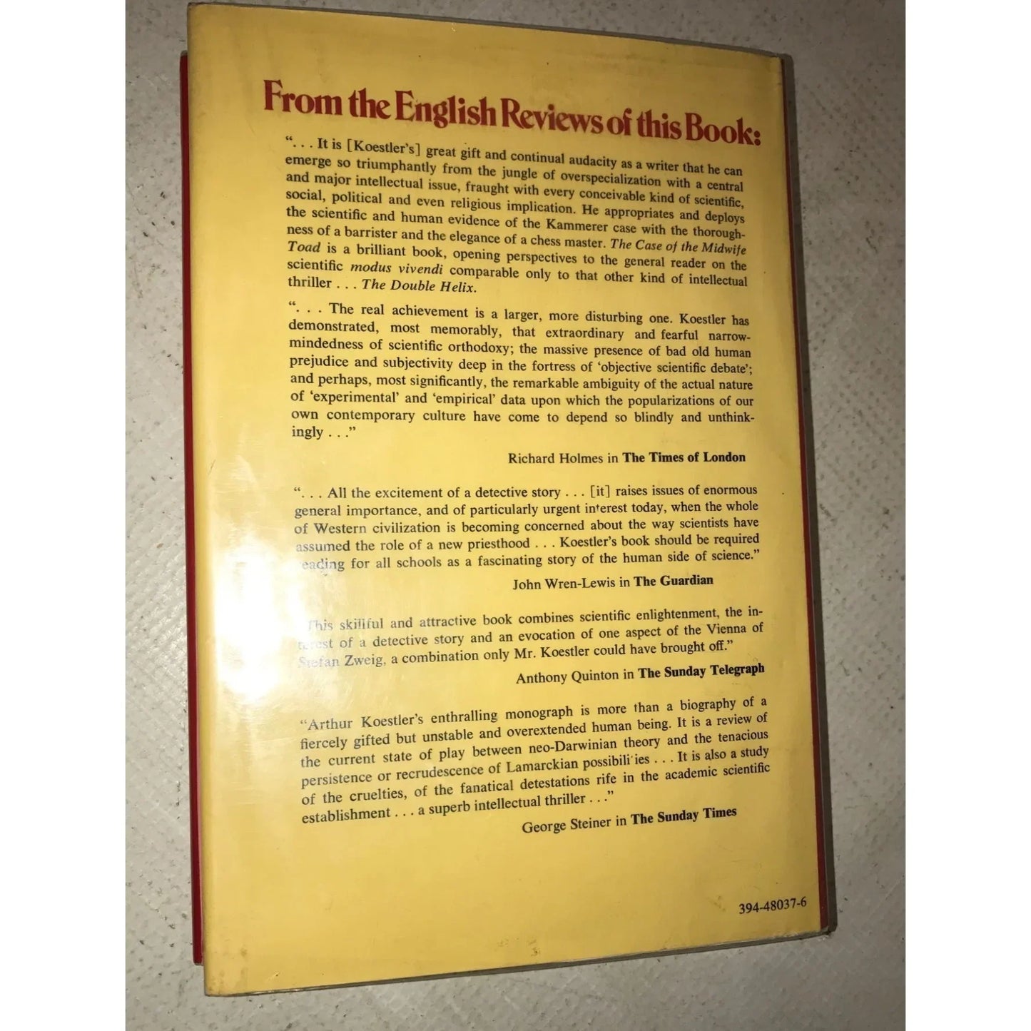 The Case of the Midwife Toad by Arthur Koestler - A+ Stuff