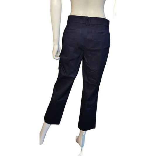 Women's TALBOTS the perfect crop Navy blue dress pants size 8 talbots A+ Stuff