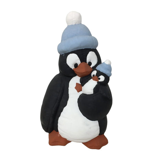 Vintage 1987 Ceramic Mother Penguin Holding Baby Penguin Figurine- Paint/Keep as is! A+ Stuff A+ Stuff