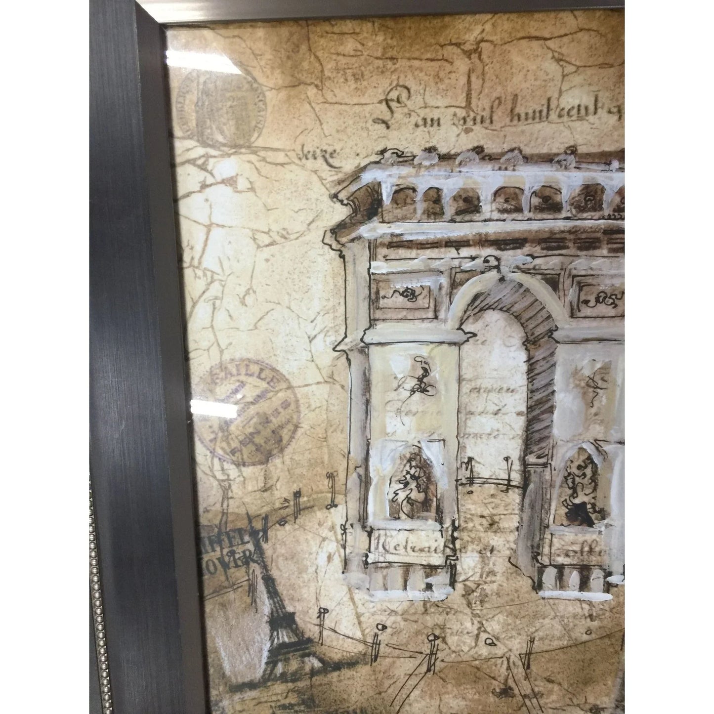 Set of 4 Framed Poster Prints/Home Decor of Eiffel Tower, Sacre-Coeur, Notre Dame, Arc De Triomphe A+ Stuff A+ Stuff