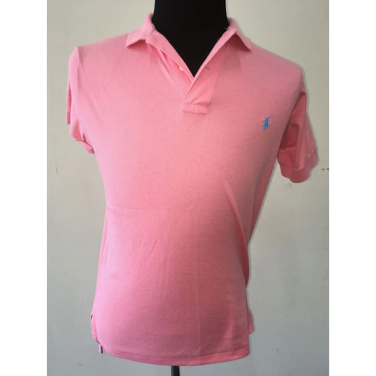 Polo by Ralph Lauren Men's Size Medium Pink Collared Polo Shirt - A+ Stuff
