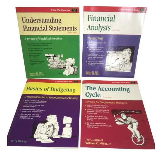 The Accounting Cycle, Basics of Budgeting, Financial Analysis, and Understanding Financial Statements books - A+ Stuff