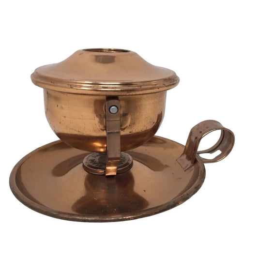 Vintage Copper Swivel Oil Lamp Candle Holder- Made in Hong Kong A+ Stuff A+ Stuff