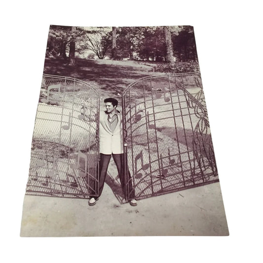 Vintage Double Sided Elvis Presley Black/White Collectible Photo- about 12 by 8.5 inches - A+ Stuff