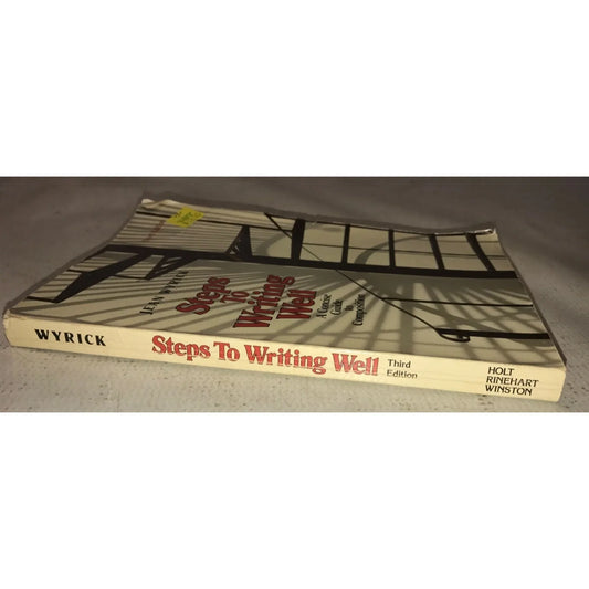 Steps to Writing Well 3rd Edition by Jean Wyrick Softcover book - A+ Stuff