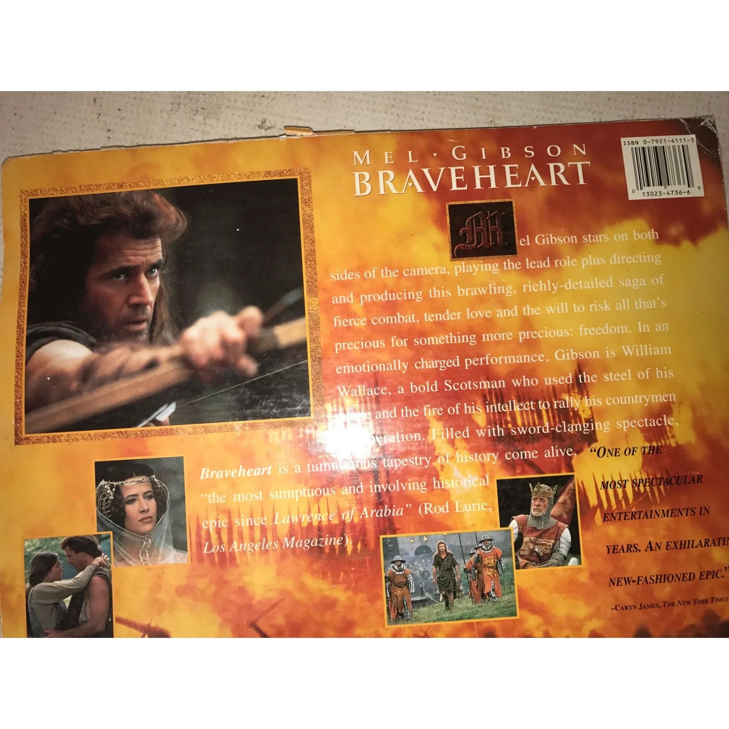 Vintage Mel Gibson Braveheart Laser Disc - A+ Stuff