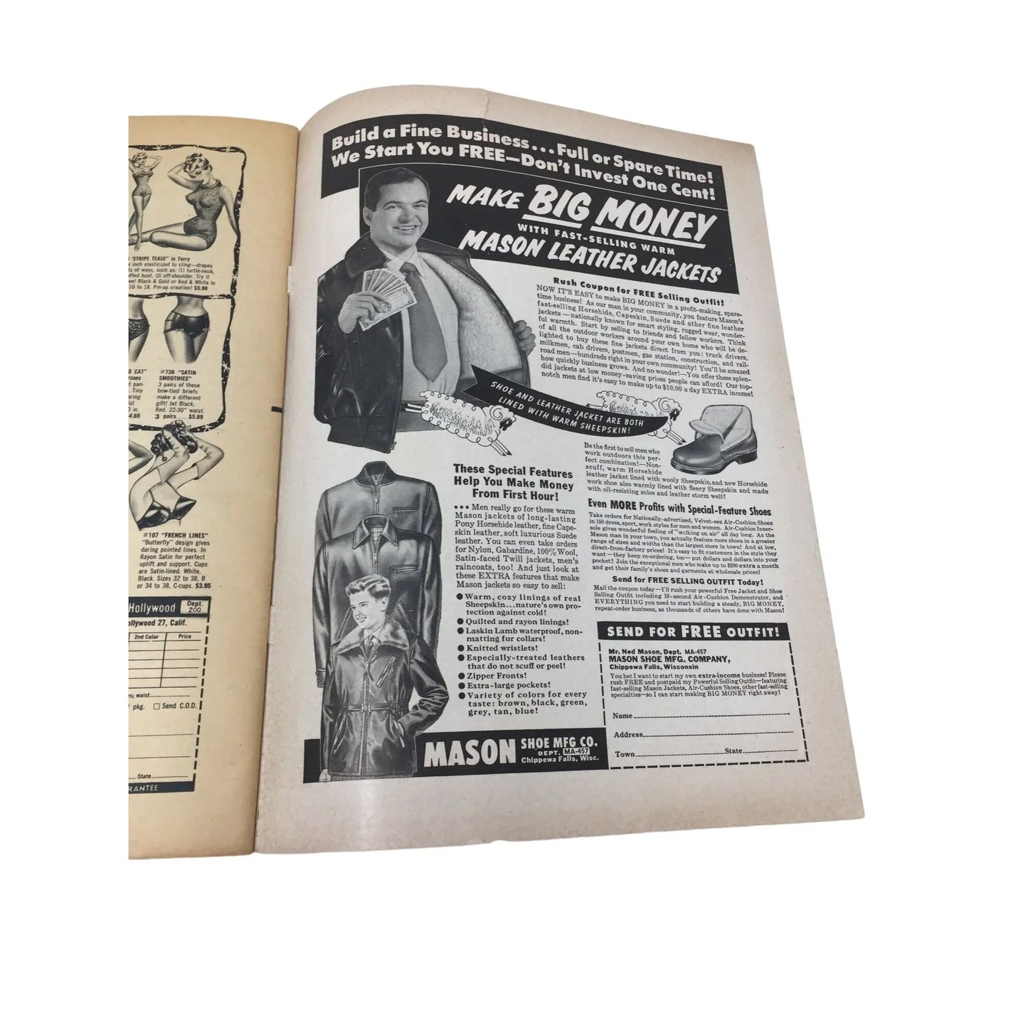 Vintage Beauty Parade "Four Lies About Blondes/Zing on A G-String" Magazine Beauty Parade A+ Stuff