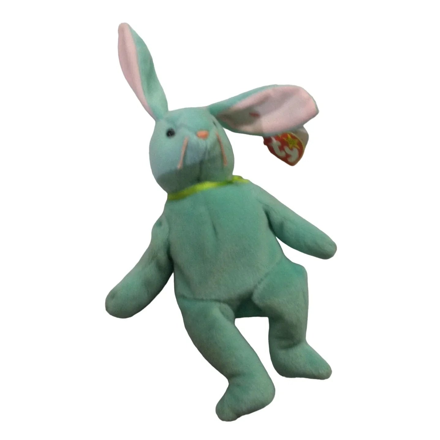 Vintage 1996 Collectible Ty Beanie Baby Hippity the Bunny Rabbit with Tags - A+ Stuff
