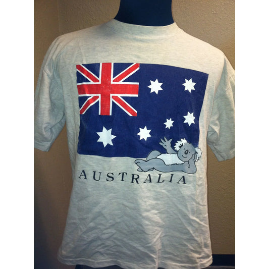 Richard Galbraith Art- Australian Flag Tee Shirt Size XL Women's - A+ Stuff
