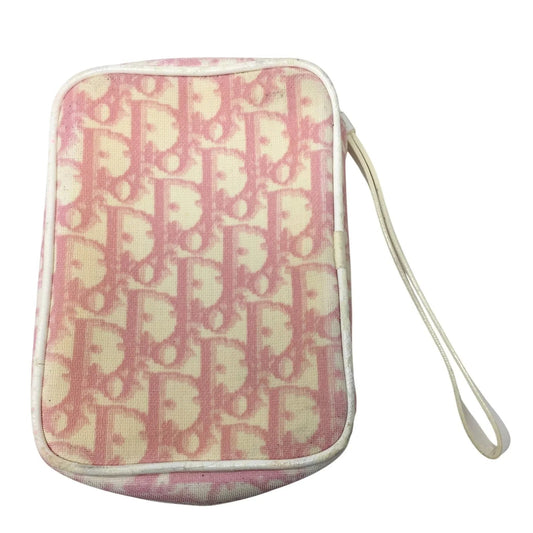 Christian Dior Pink Trotter Monogram 2 Denim Wristlet Pouch - Christian Dior - Wristlet - A+ Stuff