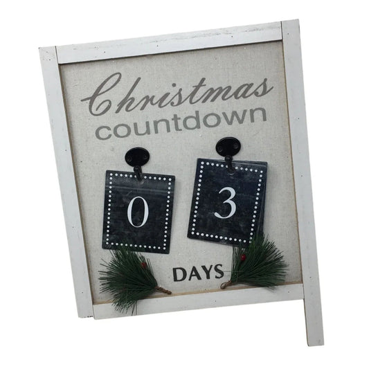 Christmas Countdown Days Advent Calendar Wall Hanging/Sign - A+ Stuff - Seasonal & Holiday Decorations - A+ Stuff