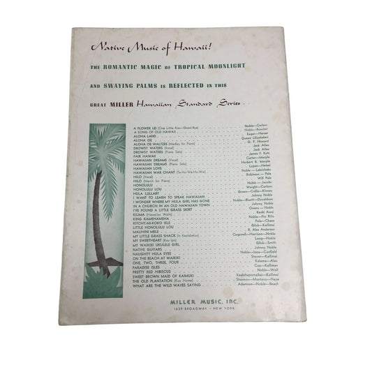 Complimentary Sheet Music Book ''10 Hits from Hawaii'' - A+ Stuff - SHEET MUSIC - A+ Stuff