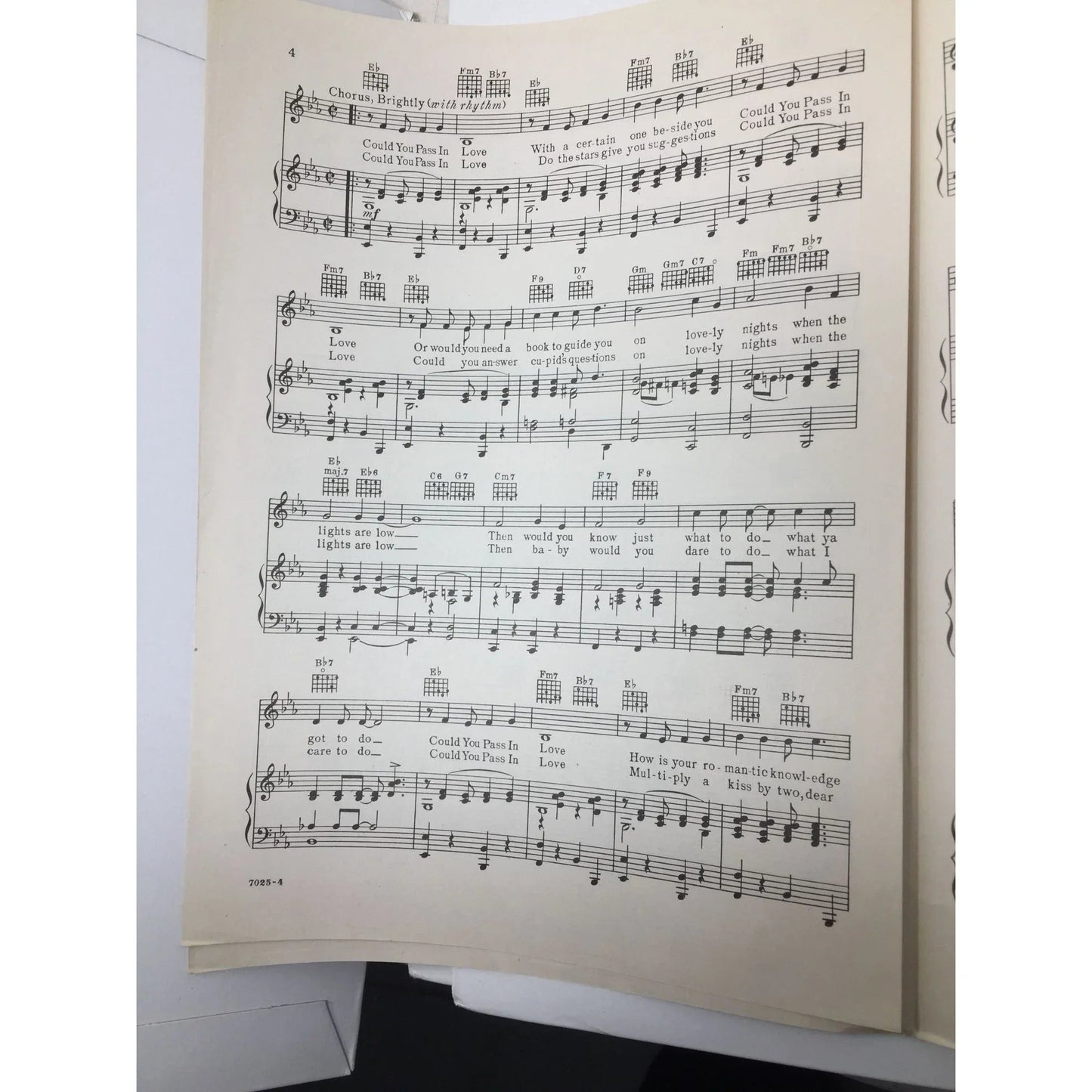 ''Could You Pass In Love'' Sheet music Book - A+ Stuff - SHEET MUSIC - A+ Stuff