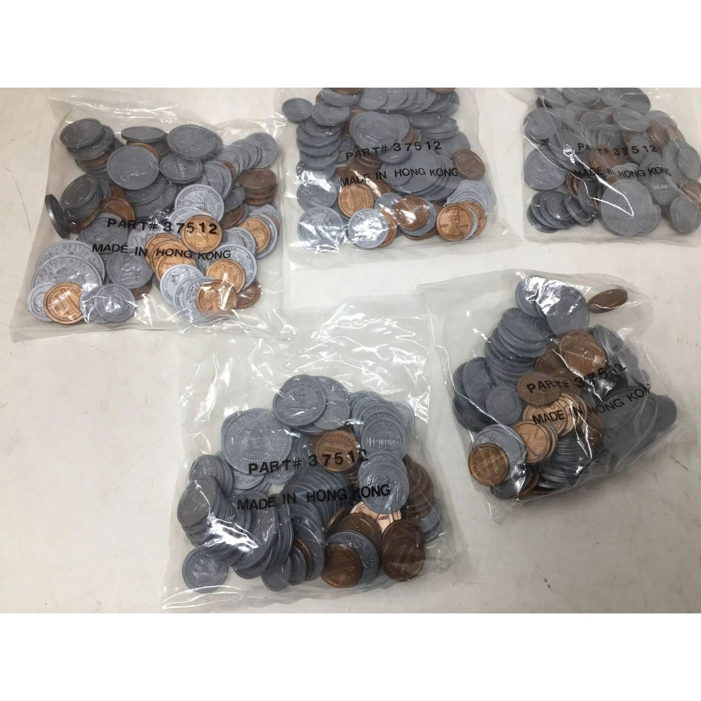 Creative Publications Play Money Plastic Coins in Plastic Bucket - A+ Stuff - Toys - A+ Stuff