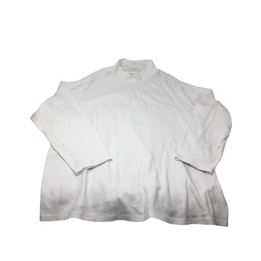 Croft & Barrow Size 2X White Cotton Long Sleeved Turtleneck Shirt - croft & barrow - Shirts & Tops - A+ Stuff