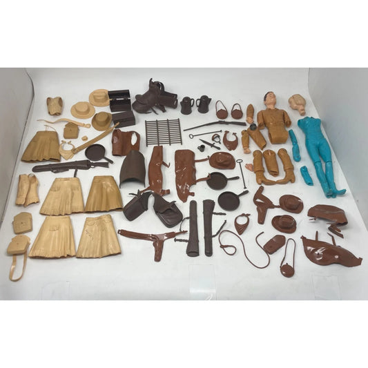 Vintage Best Of The West Action Figure Toys & Johnny, Jamie, Jane West Accessories - A+ Stuff