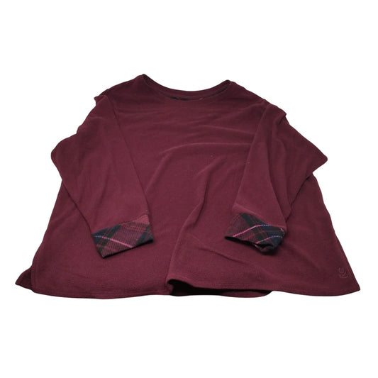 Cuddl Duds Womens Soft Long Sleeve Maroon Colored Shirt Size 2X - cuddl duds - Shirts & Tops - A+ Stuff