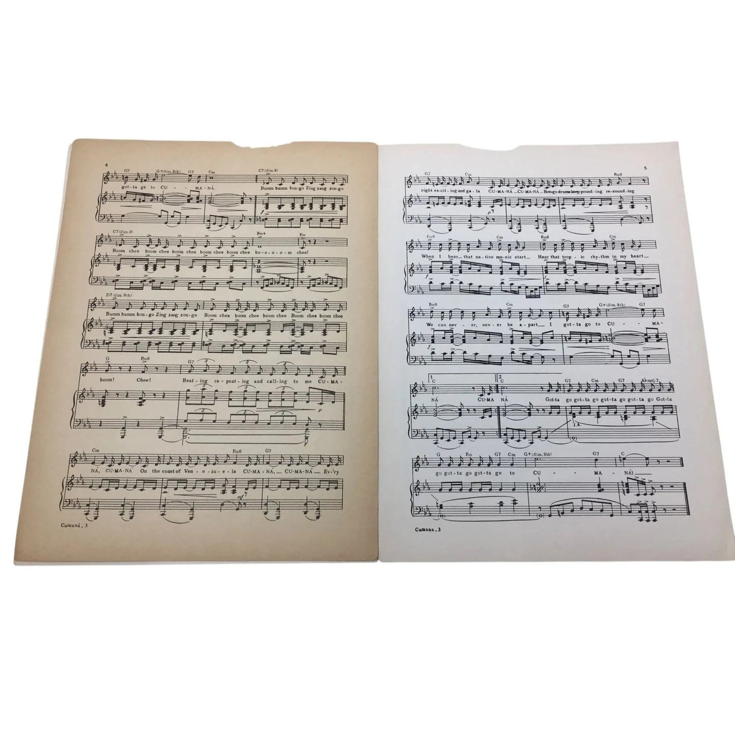 CUMANA (Coo - Ma - Nah) by Barclay Allen Vintage Sheet music - A+ Stuff - SHEET MUSIC - A+ Stuff