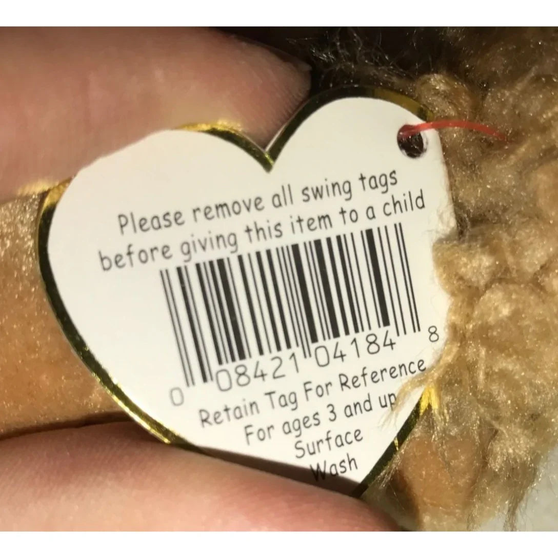 Vintage 1997 TY Beanie Baby with Tags Spunky the Dog - A+ Stuff