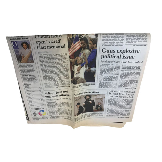 Vintage Newspaper- The Blade One Of America's Great Newspapers- Thurs. April 20, 2000 - A+ Stuff
