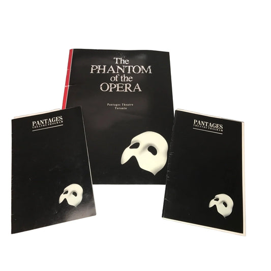 The Phantom Of the Opera Pantages Theatre Toronto Book & 2 Theatre Programs - A+ Stuff