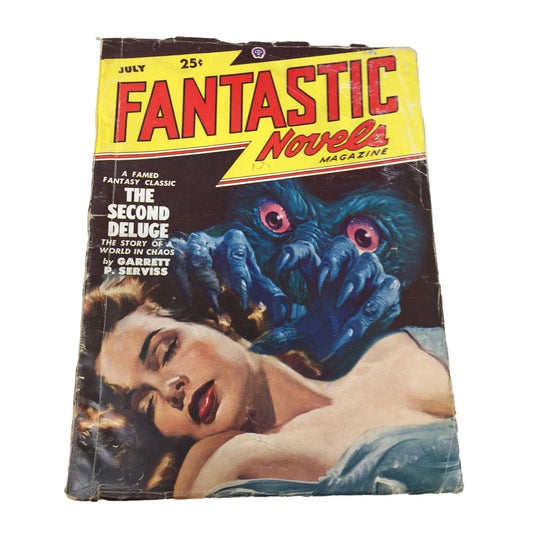 Fantastic Novels "The Second Deluge" Vintage July 1948 Magazine Fantastic Novels A+ Stuff