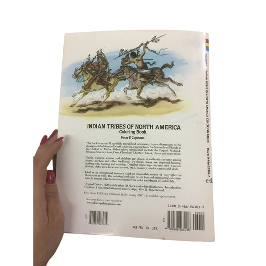Indian Tribes of North America Dover Coloring Book by Peter Copeland - A+ Stuff