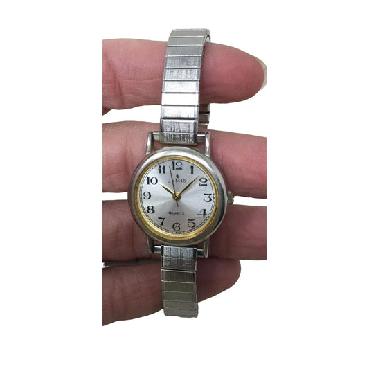 Jemis Quartz Stainless Steel- Silver/Gold Tone Wristwatch jemis A+ Stuff