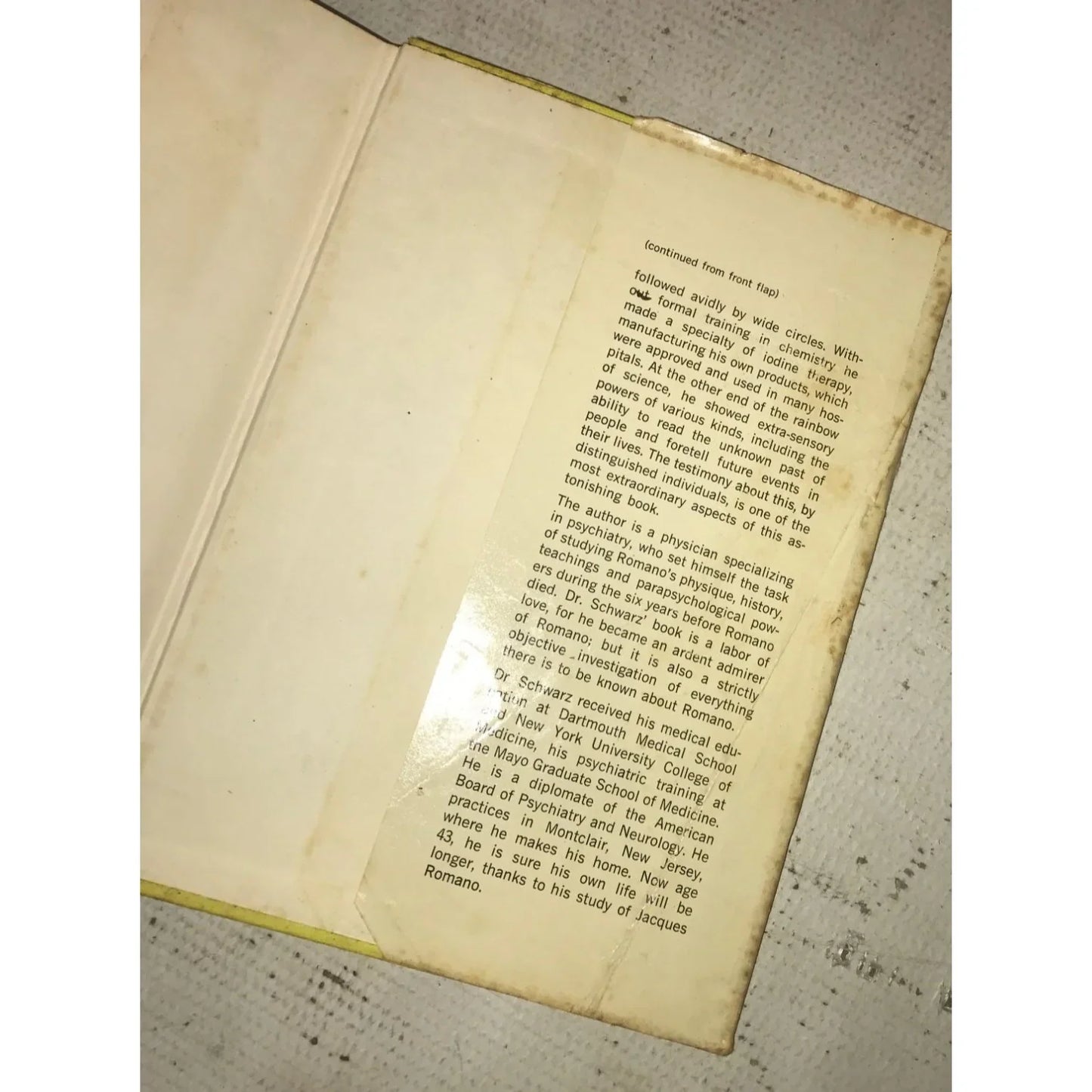 The Jacques Romano Story Book By Berthold Eric Schwarz - A+ Stuff