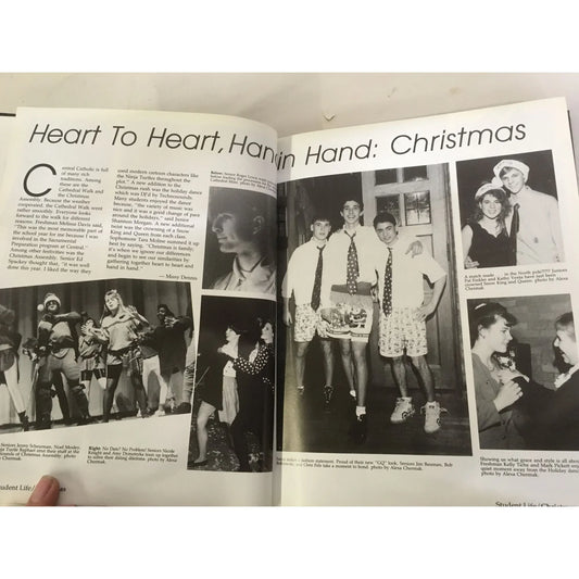 Vintage 1992 CENTRAL CATHOLIC HIGH SCHOOL YEARBOOK TOLEDO OH - A+ Stuff