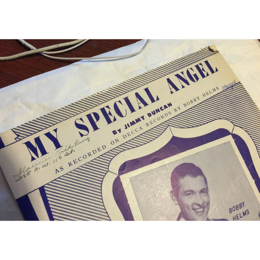 My Special Angel By Jimmy Duncan Vintage Sheet Music - A+ Stuff