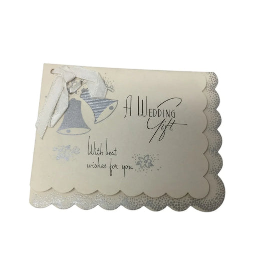 "A Wedding Gift With best wishes for you" Vintage Wedding Paper Card - A+ Stuff