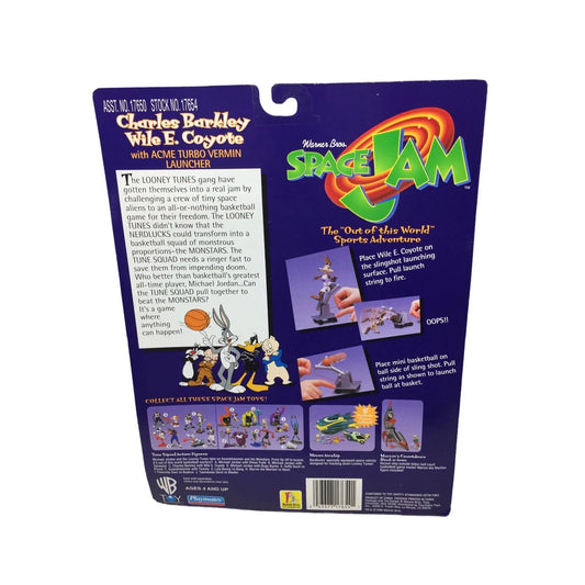 Space Jam Charles Barkley Wile E Coyote with Acme Turbo Vermin Launcher Warner Bros. A+ Stuff vintage toy